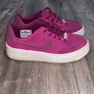 Purple velvet Air Force 1